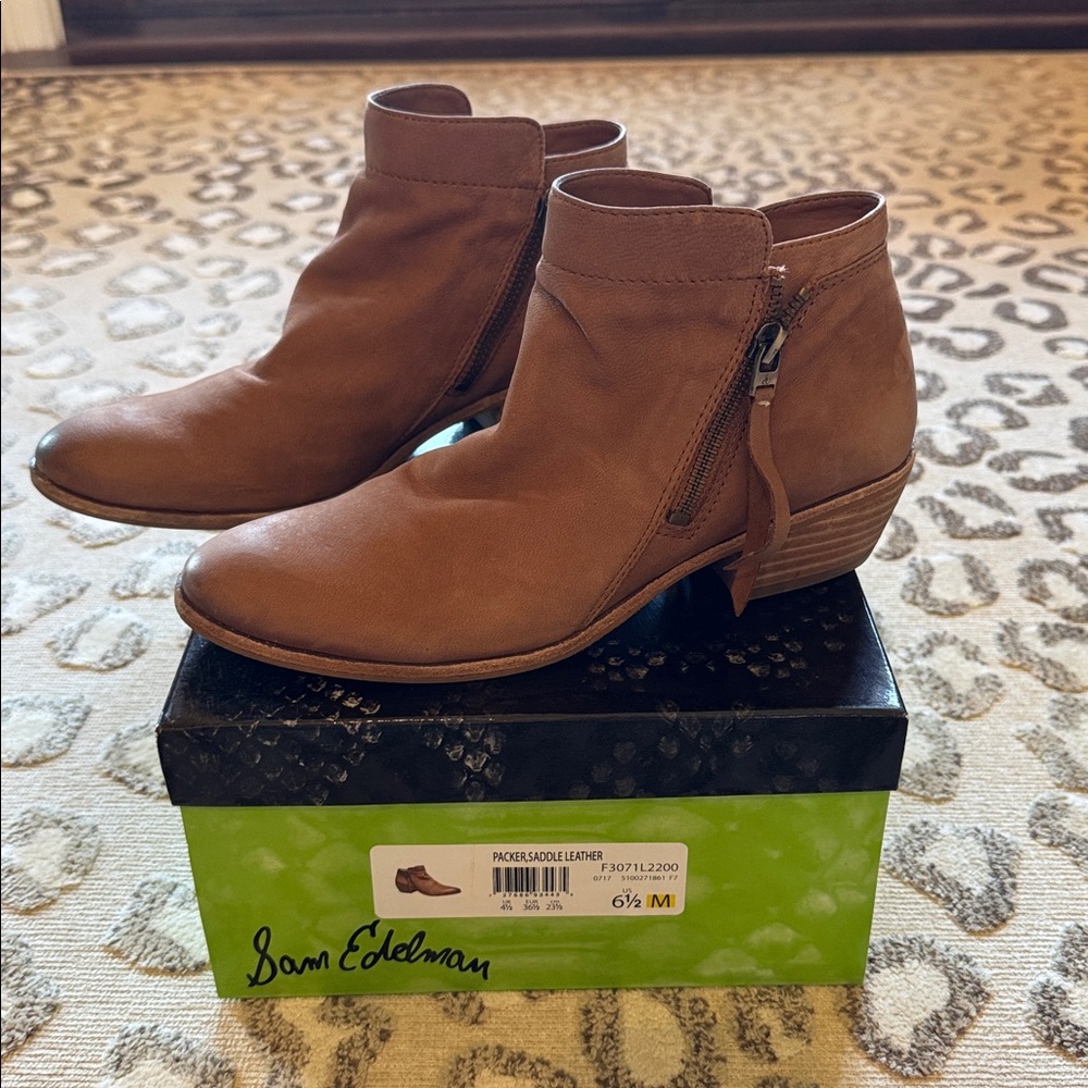 Sam Edelman Packer Saddle Leather Ankle Boots